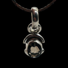 Load image into Gallery viewer, Smoky Quartz Sterling Silver Oval Pendant | 3/4&quot; Long | Smoky | 1 Pendant |
