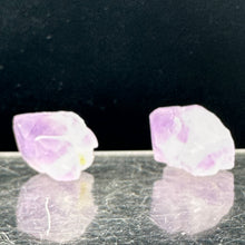 Load image into Gallery viewer, Amethyst Natural Crystal Bead Parcel | 21x16x14 and 20x18x14mm| Purple| 2 Beads|
