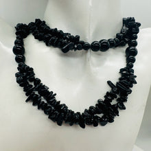 Load image into Gallery viewer, Designer Natural Onyx Necklace 30" 14K Gold Filled Clasp Handmade USA
