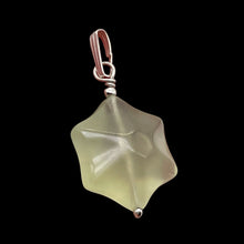 Load image into Gallery viewer, Jade Star Sterling Silver Pendant | Minty Green | 1 1/4&quot; Long | 1 Pendant |
