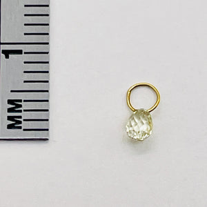 0.28cts Natural Canary Diamond 18K Gold Pendant 8798J