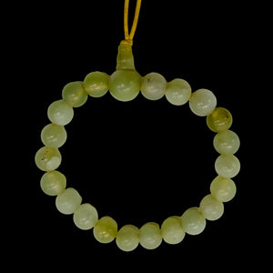 Serpentine 7" Strung Strand Round Beads | 8mm | Green | 21 Beads |