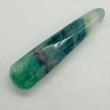 Load image into Gallery viewer, Fluorite Massage Crystal with Round Smooth End | 4x3/4"| Green, clear | 1 Wand |
