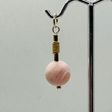 Load image into Gallery viewer, Pink Peruvian Opal Matte Finish Drop Bead Pendant | Pink | 1&quot; Long |
