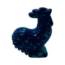 Load image into Gallery viewer, Crowing Rooster Animal Carving | 1 Figurine | | 1 3/4 x 1 3/8" | Blue, Green
