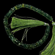 Load image into Gallery viewer, Tsavorite Garnet 6x2mm Faceted Rondelle Bead Strand | 1&quot; Long | Green| 80 Beads|
