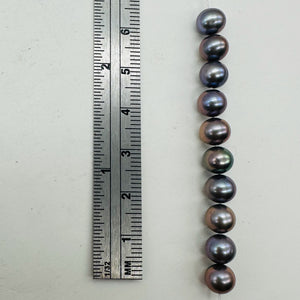 Spectacular Natural Forget-Me-Not Hued Freshwater Pearls | 7mm | 10 Pearls |