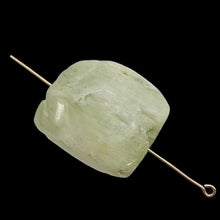 Load image into Gallery viewer, 1 Chatoyant Green Kunzite Faceted Nugget Bead 3363B
