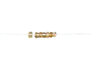 7 Natural Imperial Topaz Faceted 3mm Roundel Beads 6184