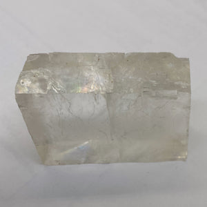 Optical Calcite Iceland Spar 65G Rectangular Display Prism | 32x30x18mm | Clear|