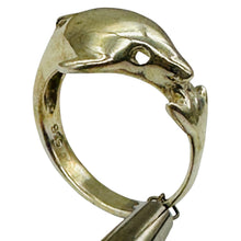 Load image into Gallery viewer, Leaping Dolphin Sterling Silver Designer Ring ' Size 5.25 ' Silver ' USA
