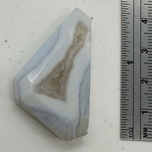 Load image into Gallery viewer, Chalcedony Druzy 53ct Designer Cut Pendant Bead| 35x28x9mm| Blue|1 Pendant Bead|
