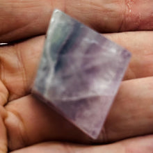 Load image into Gallery viewer, Fluorite Double Pyramid | 1 Display Figurine | | 39x39x39mm | Purple
