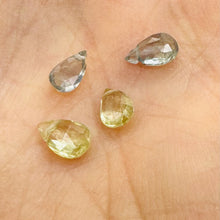 Load image into Gallery viewer, Sapphire AAA Faceted 1.69cts Parcel Briolette Beads | 6x4 to 5x4mm | White | 4 |
