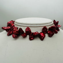 Load image into Gallery viewer, Red Freshwater Keishi Cornflake Pearl Strand 16" 62 Pearls 16x10mm
