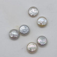 Load image into Gallery viewer, 2 Cool Wedding White FW Coin Pearls 4758
