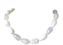 Load image into Gallery viewer, 2 Glamorous White African Opal Faceted Teardrop Beads 4655
