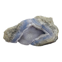 Load image into Gallery viewer, Chalcedony 205g Natural | 3 7/8x1 3/4x1 1/2&quot; | Blue White Gray | 1 Specimen
