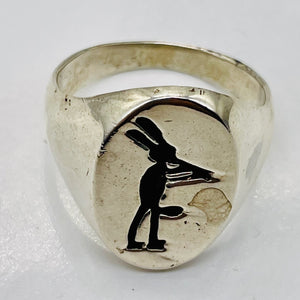 Sterling Silver Kokopelli Medicine Man Ring | Size 10 3/4 | Silver | 1 Ring |