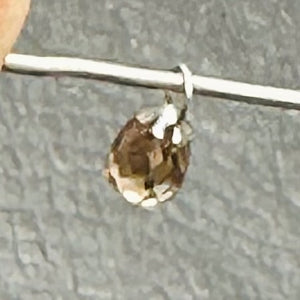 0.53cts Champagne Diamond Brio & 18K White Pendant 9817F