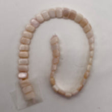 Load image into Gallery viewer, Mother of Pearl Double Drilled 16&quot; Strand Rectangle Cut| 8x5x3mm| Pink| 80 Beads
