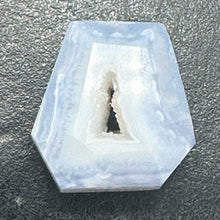 Load image into Gallery viewer, Chalcedony Druzy 27ct Designer Cut Pendant Bead| 22x21x8mm| Blue|1 Pendant Bead|
