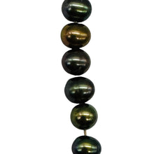 Load image into Gallery viewer, Natural Green Gold Red Freshwater Pearl Parcel 10 Round 5mm Cultured Pearls
