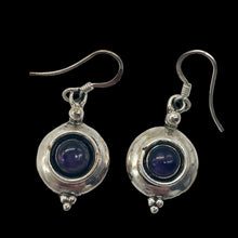 Load image into Gallery viewer, Amethyst Sterling Silver Drop/Dangle Earrings | 1&quot; Long | Purple | 1 Pair |
