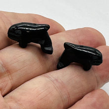 Load image into Gallery viewer, Onyx Orca Whale Animal Figurine Worry Stone | 23x12.5x8mm | Black
