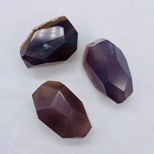 Load image into Gallery viewer, Chrysocolla Agate Faceted Free Form 3 Beads| 35x18 to 34x11mm | Lavender Clear |
