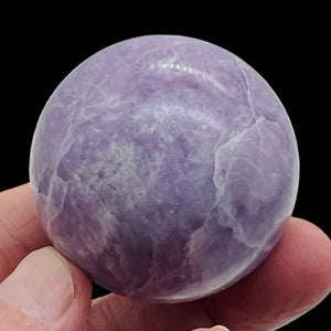 Lepidolite 183g Round Collector's Sphere | 1 9/10" | Purple White | 1 Sphere |