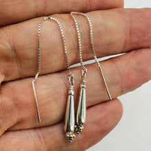 Load image into Gallery viewer, Sparkling Sterling Silver Earrings Ear Threaders 310560
