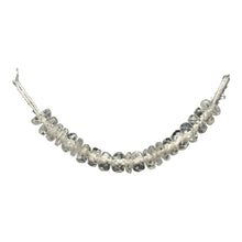 Load image into Gallery viewer, 40cts of Faceted White Sapphire 16 inches Bead Strand | 2.75x2-2x1mm | 103294
