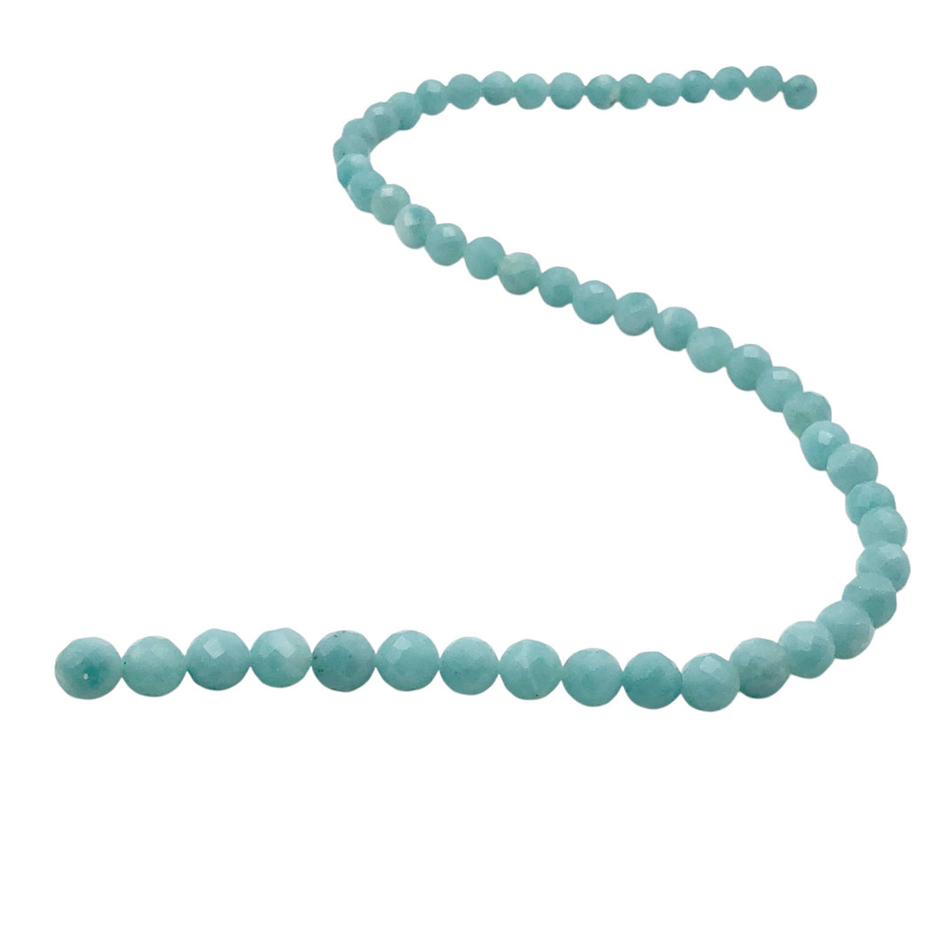 Amazonite Faceted Round 8mm Bead Strand