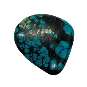 Dramatic Spiderweb Turquoise Freeform Cab | 44cts | 37x33x5mm |