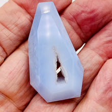 Load image into Gallery viewer, Druzy Blue Chalcedony Designer Pendant Bead | 73cts | 45x24x10 | 1 Bead |
