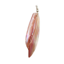 Load image into Gallery viewer, Designer Pink Mussel Shell Sterling Silver Pendant | 2 3/4&quot; Long |
