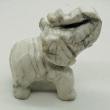 Load image into Gallery viewer, Trumpeting Elephant Carved Figurine | 1 Figurine| | 2 1/4 x 1 3/8" | White, Gray

