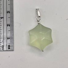 Load image into Gallery viewer, Jade Star Sterling Silver Pendant | Minty Green | 1 1/4&quot; Long | 1 Pendant |
