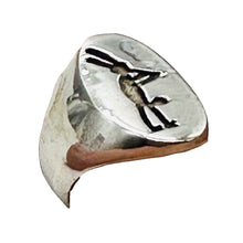 Load image into Gallery viewer, Kokopelli the Trickster Oval Ring | 7 | Silver | 1 Sterling Silver Ring |
