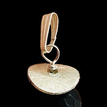 Load image into Gallery viewer, Black Stone Africa Sterling Silver Pendant Matte Black Handmade USA 1 Inch
