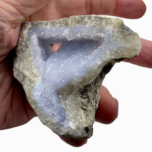 Chalcedony 231g Natural | 4x2 1/2x1x1/2" | Blue White Gray | 1 Specimen