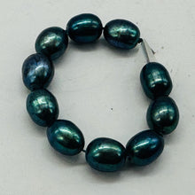 Load image into Gallery viewer, Fresh Water Perfect Beauties Pearl Parcel | 8x6mm|Midnight Ocean Blue|10 Pearls|
