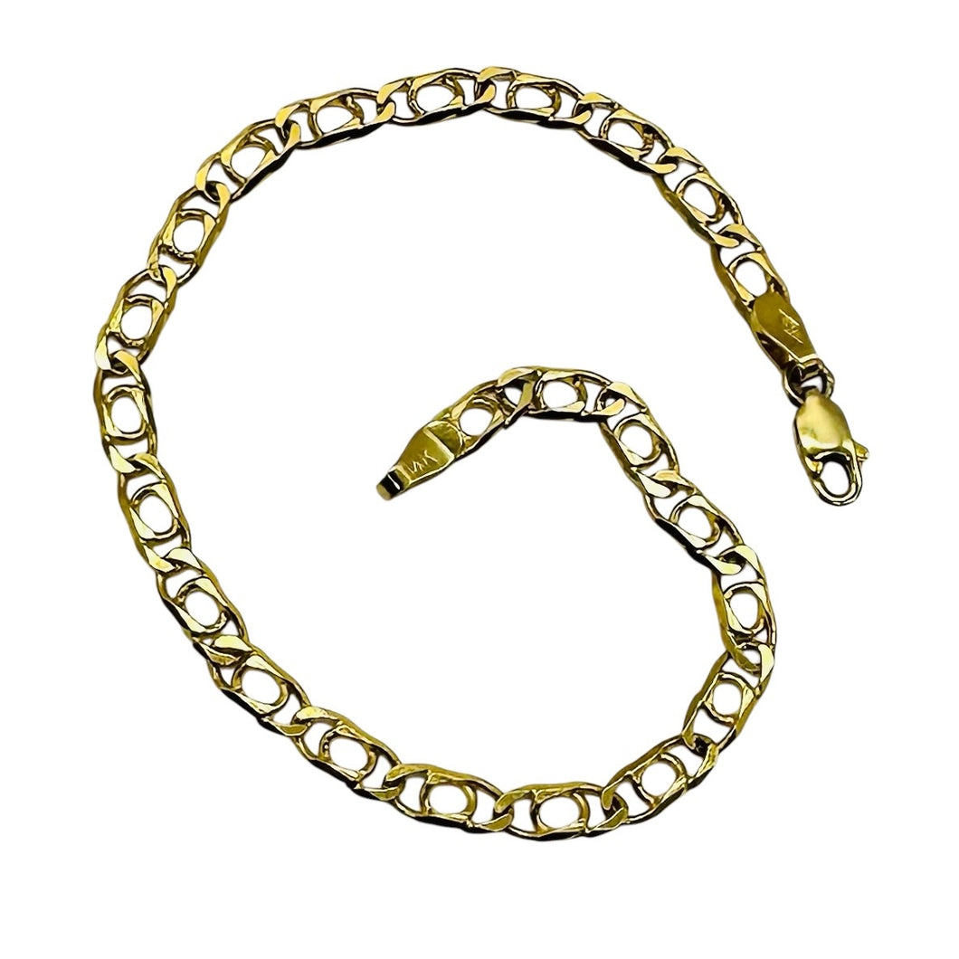 Italian! Elegant Solid 14K Gold Chain 7