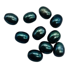 Load image into Gallery viewer, Fresh Water Perfect Pearls Half Strand | 8x6mm | Midnight Ocean Blue| 25 Pearls|
