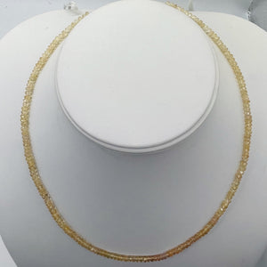 Natural Imperial Topaz Faceted Rondelle Bead 54cts. Strand| 3.75x2.5mm| 180 Bds