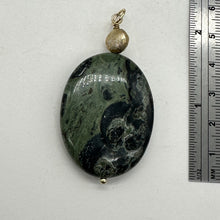 Load image into Gallery viewer, Exotic Kambaba Jasper Oval 14K Gold Filled Pendant | 2&quot; Long | 1 Pendant |
