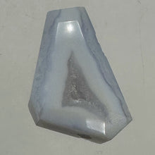 Load image into Gallery viewer, Chalcedony Druzy 52ct Designer Cut Pendant Bead| 34x24x10mm|Blue|1 Pendant Bead|
