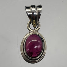 Load image into Gallery viewer, Garnet Sterling Silver Drop Pendant | 3/4&quot; Long | Red | 1 Pendant |
