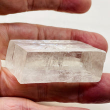 Load image into Gallery viewer, Optical Calcite / Iceland Spar Natural Display Specimen |70G|45x32x17mm| Clear|
